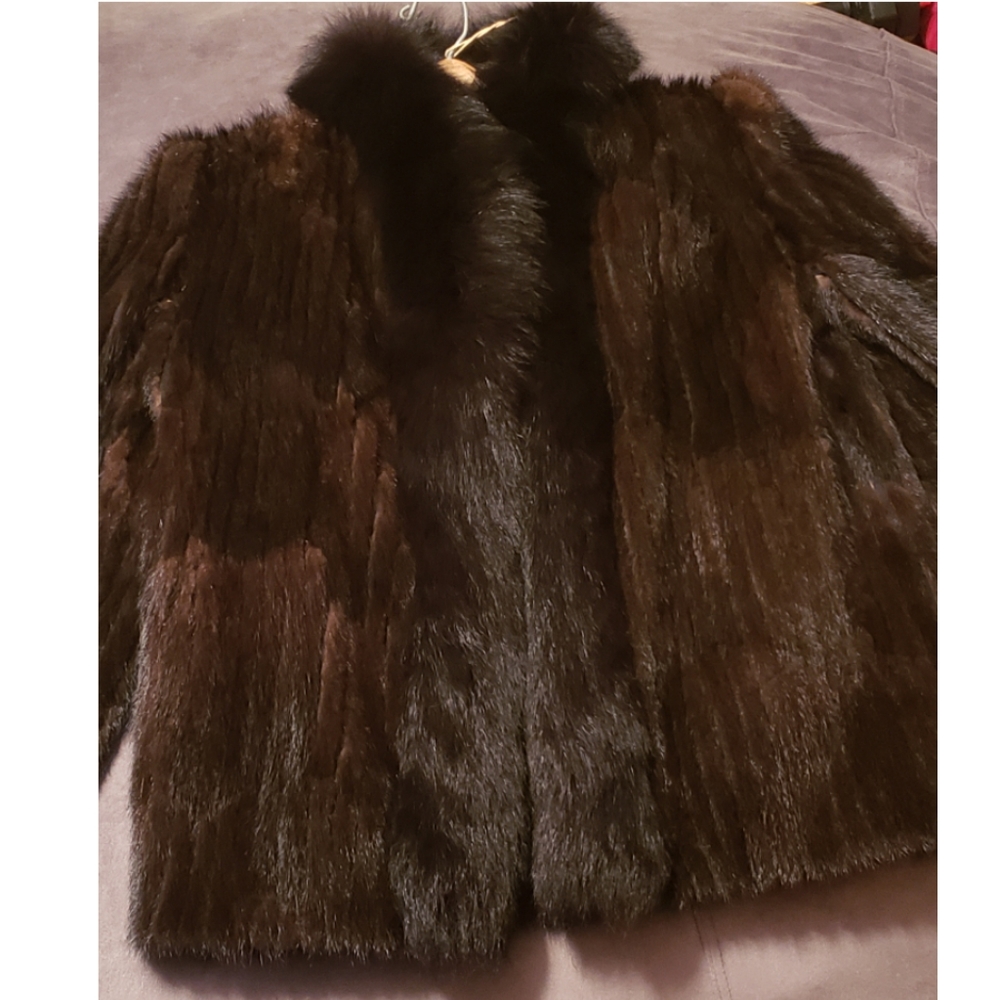 Mink fur coat